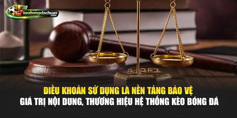 Điều khoản sử dụng là nền tảng bảo vệ giá trị nội dung, thương hiệu hệ thống Kèo Bóng Đá