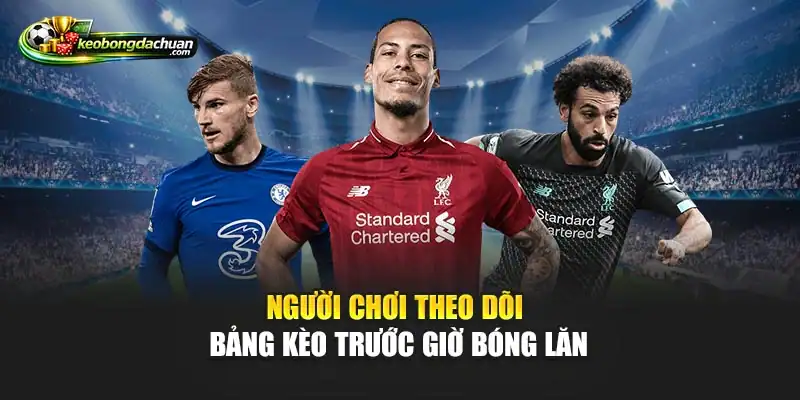 Người chơi theo dõi bảng kèo trước giờ bóng lăn